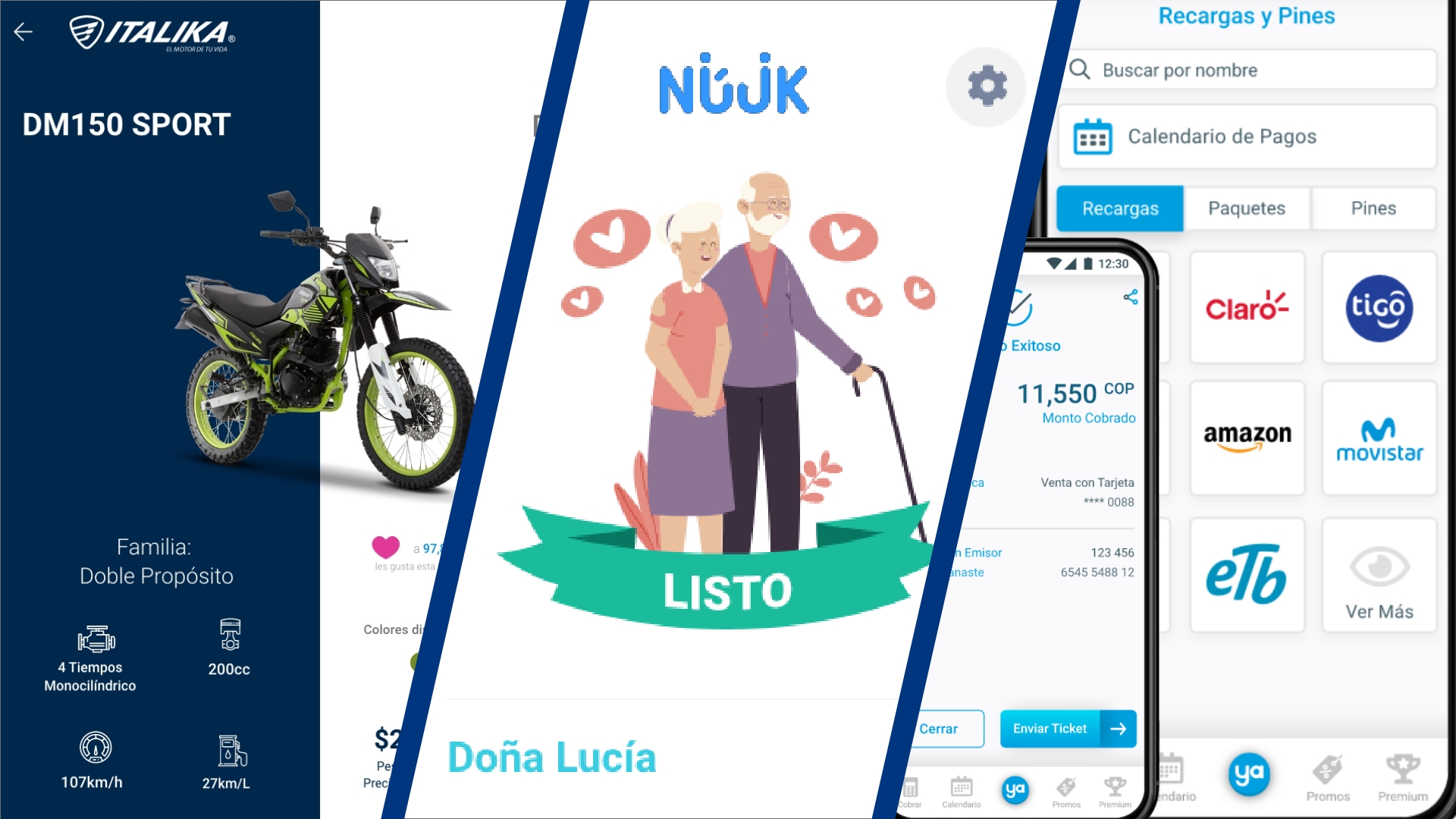 Colección de aplicaciones móviles